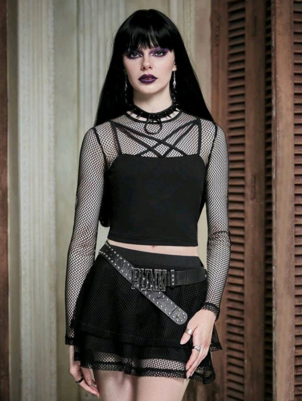 Gothic top and skirt set.